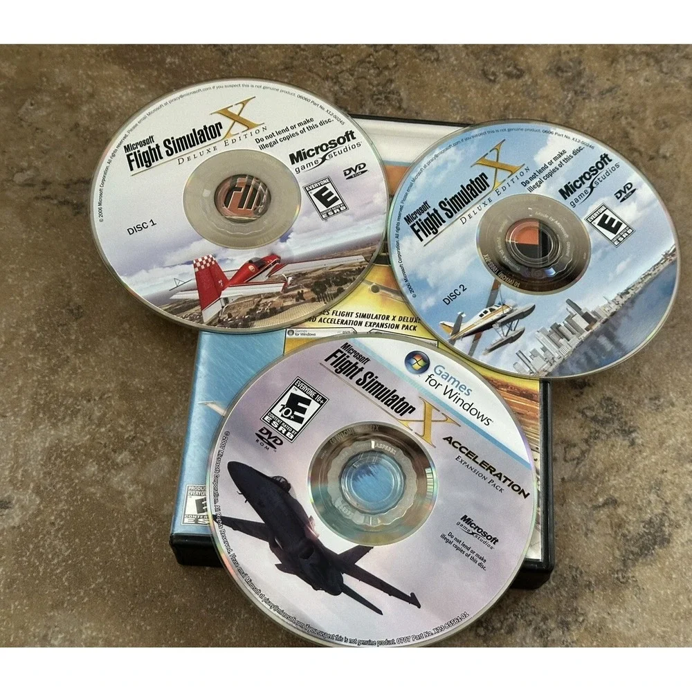 Microsoft Flight Simulator X Gold Edition PC Windows w/Acceleration Expansion